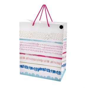 Hallmark Large Multi-Colour Stripe Gift Bag product image