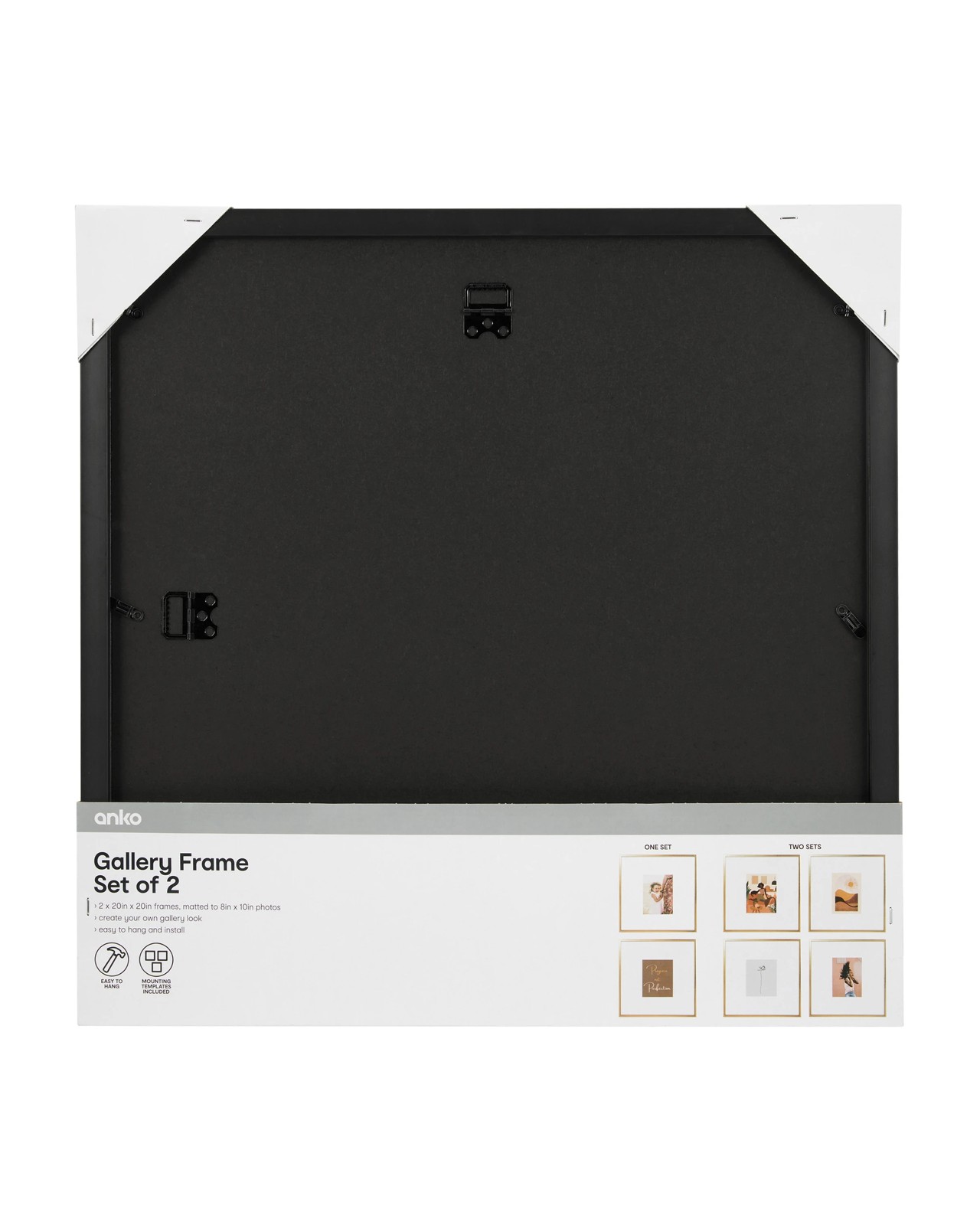 Anko 2 Piece Gallery Frame Set - Gold Look 6 of 6