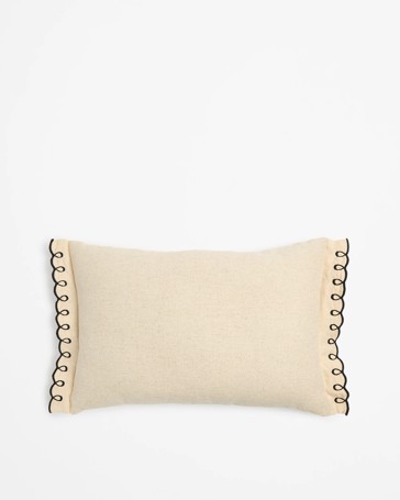 Geena Embroidered Flange Cushion