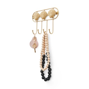 Shell Key Hook, Gold Look - Anko