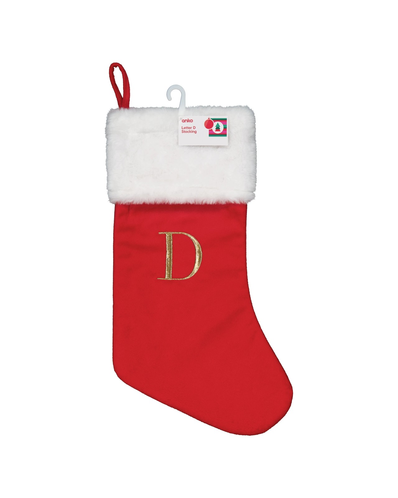 Anko Letter D Stocking 4 of 4