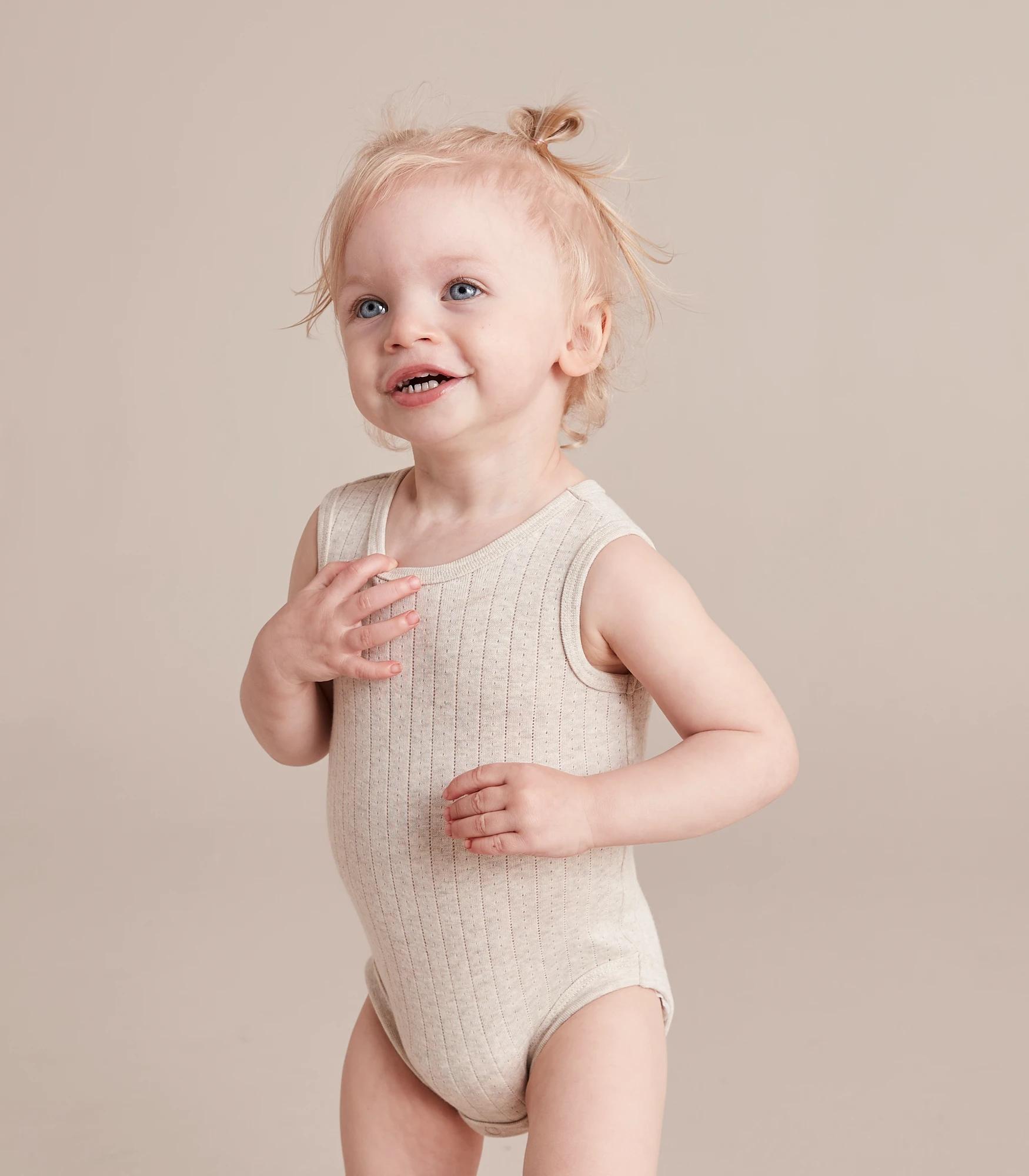 Organic Baby Sleeveless Bodysuits