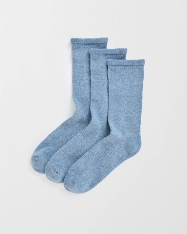 Maxx Australian Cotton Blend 3 Pack Comfort Crew Socks