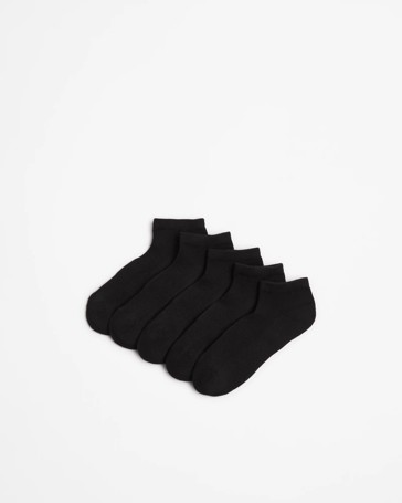 Active Australian Cotton Blend 5 Pack Low Cut Sport Socks