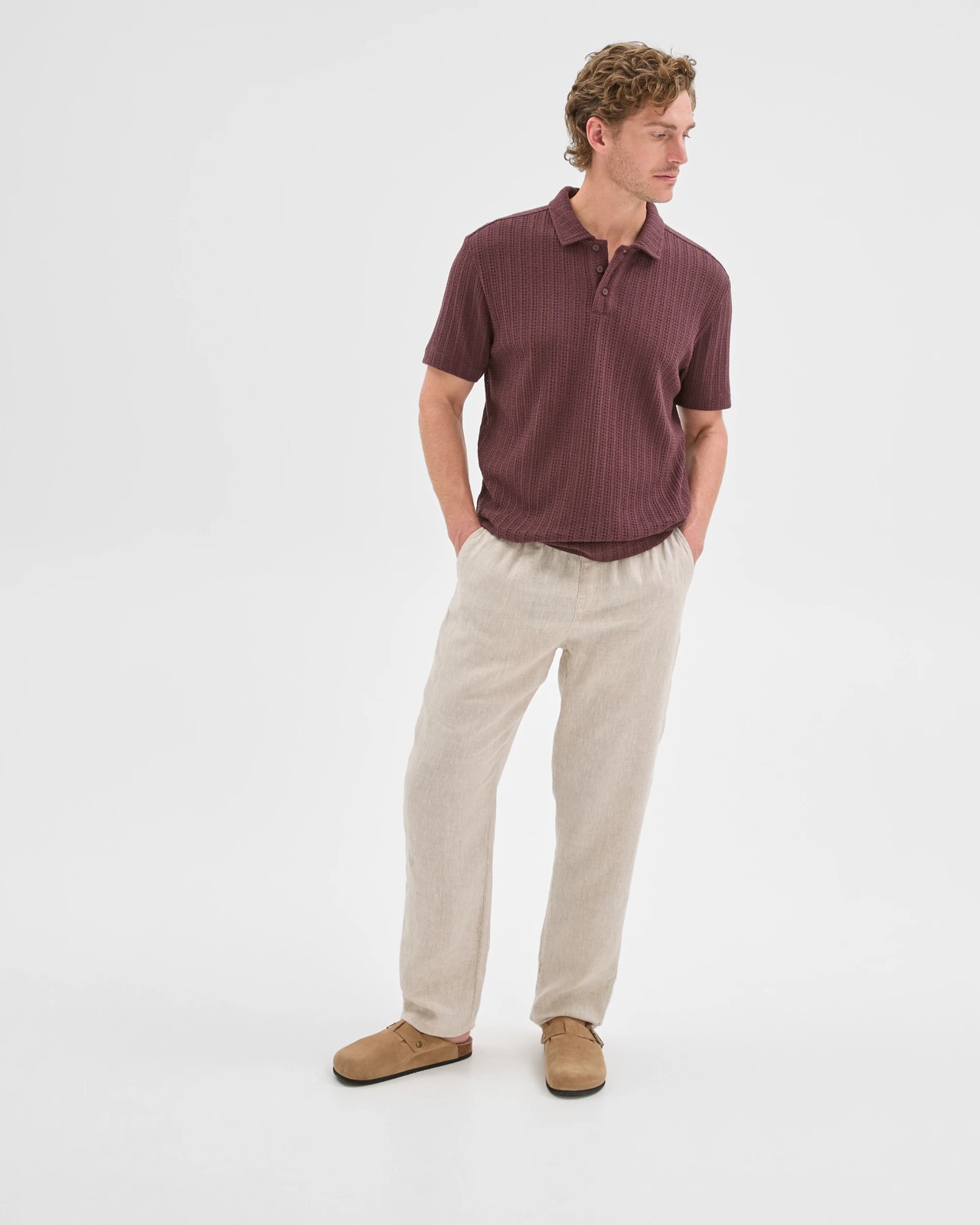 European Linen Full Length Pants 2 of 6
