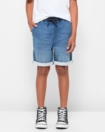 Denim Pull On Shorts