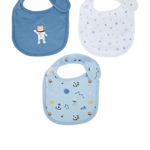 Anko 3 Pack Organic Cotton Bibs - Space product image
