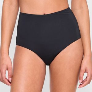 Resort Seersucker High Waisted Bikini Briefs - Shape Your Body thumbnail 2