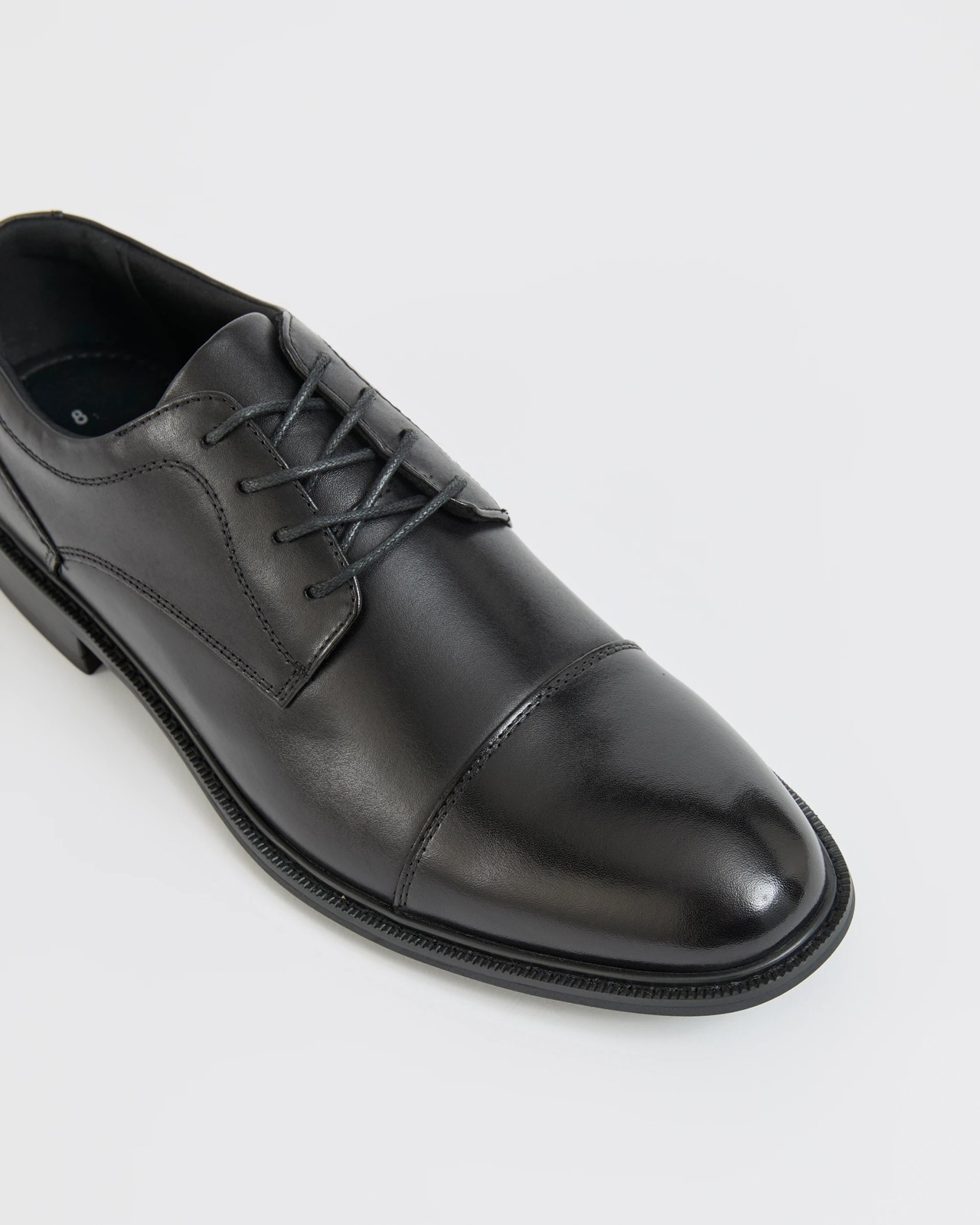 Leather Lace Up Dress Shoes - Black 3 of 3