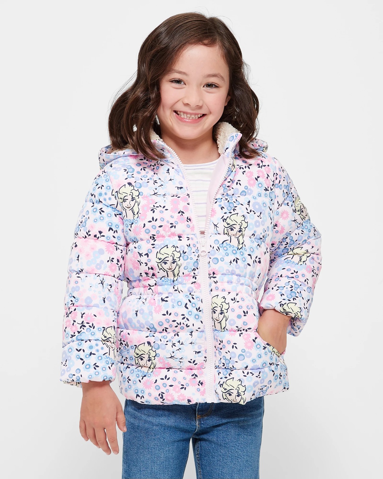 Disney frozen puffer jacket hotsell