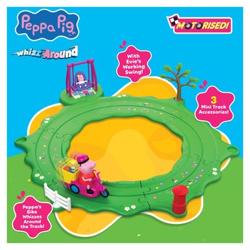 Peppa Pig Whiz Around Peppa & Evie Fun in the Park Set