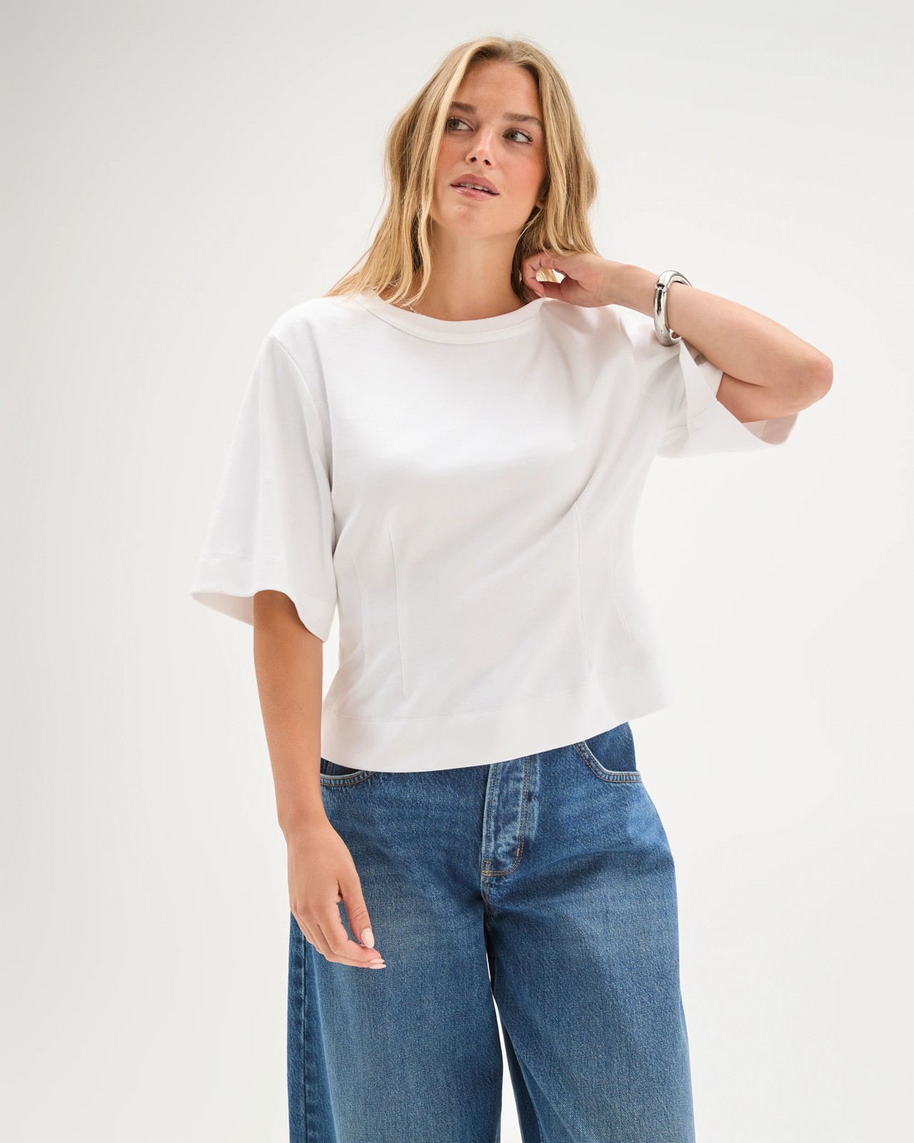 Lily Loves Open Back Tee - White 4 of 6
