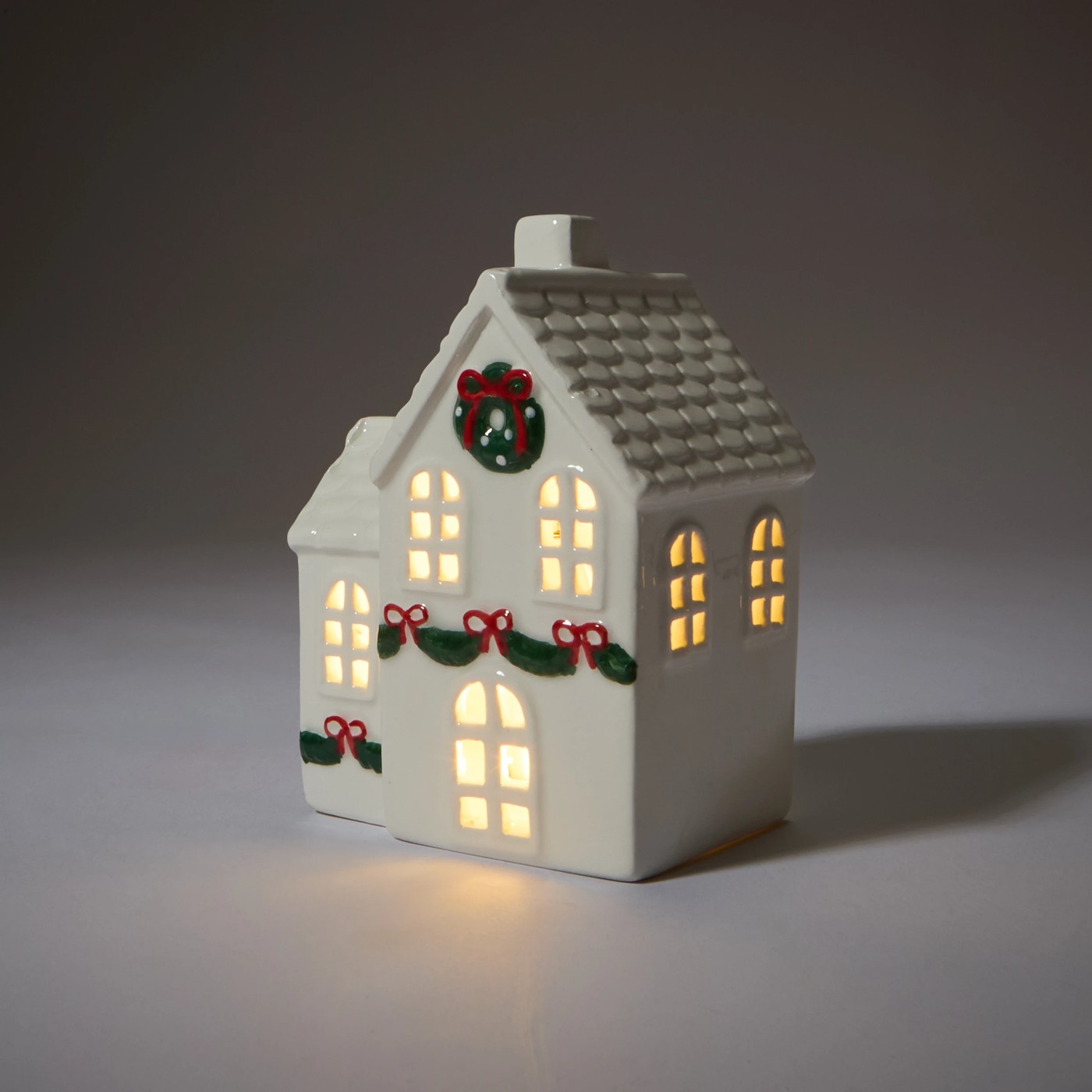 Anko 2 Pack Light Up Ceramic Houses 2 of 6