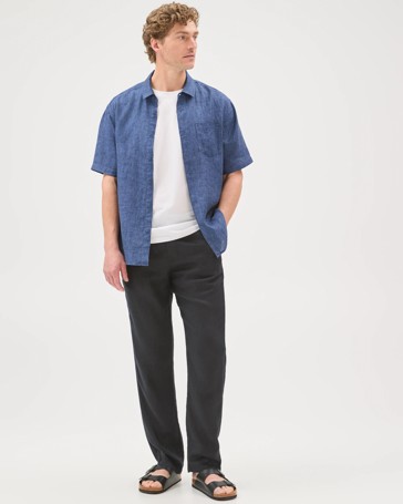 European Linen Short Sleeve Shirt