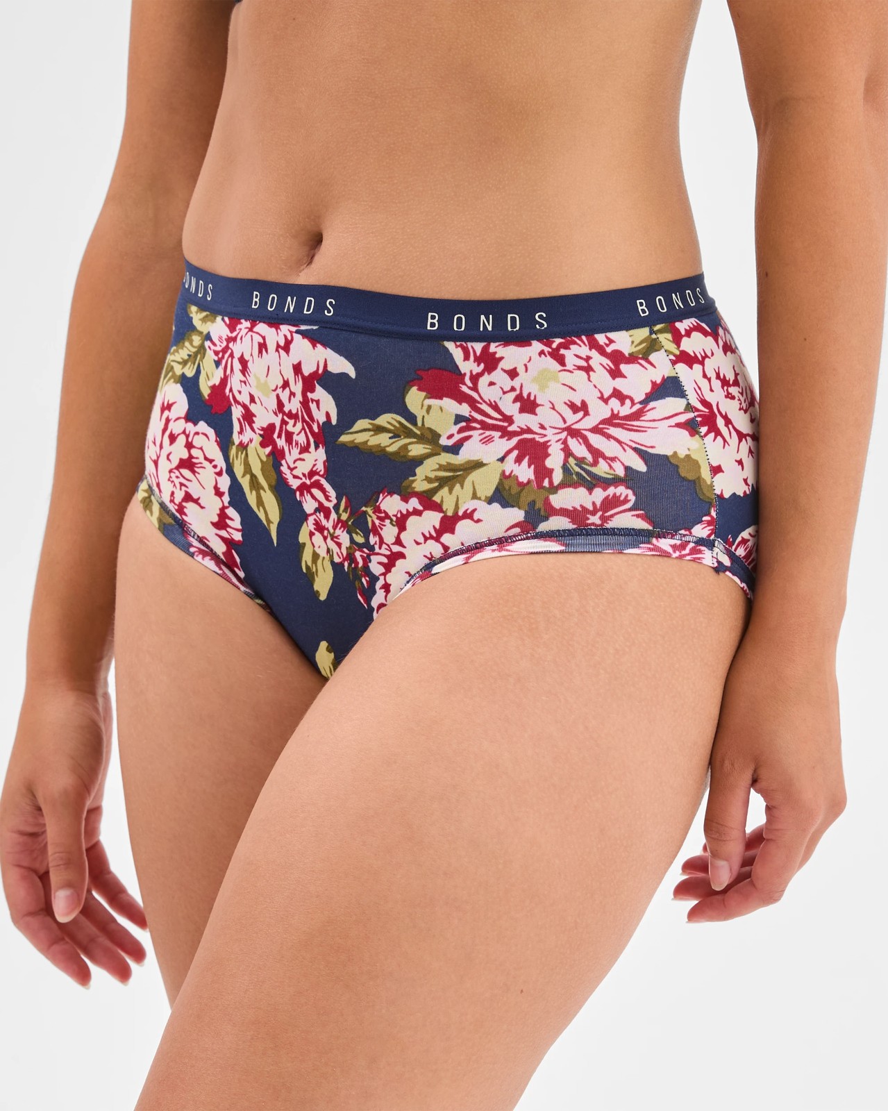 Bonds Cottontails 3 Pack Full Briefs  - Vintage Bloom/Frosted Mauve/Cherry Wine 3 of 4