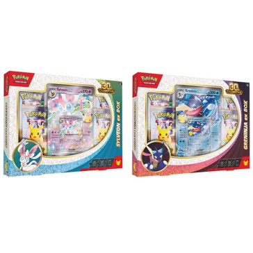 Pokemon TCG: 30th Celebration Sylveon ex Box / Greninja ex Box - Assorted