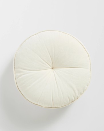Lacy Velvet Round Cushion