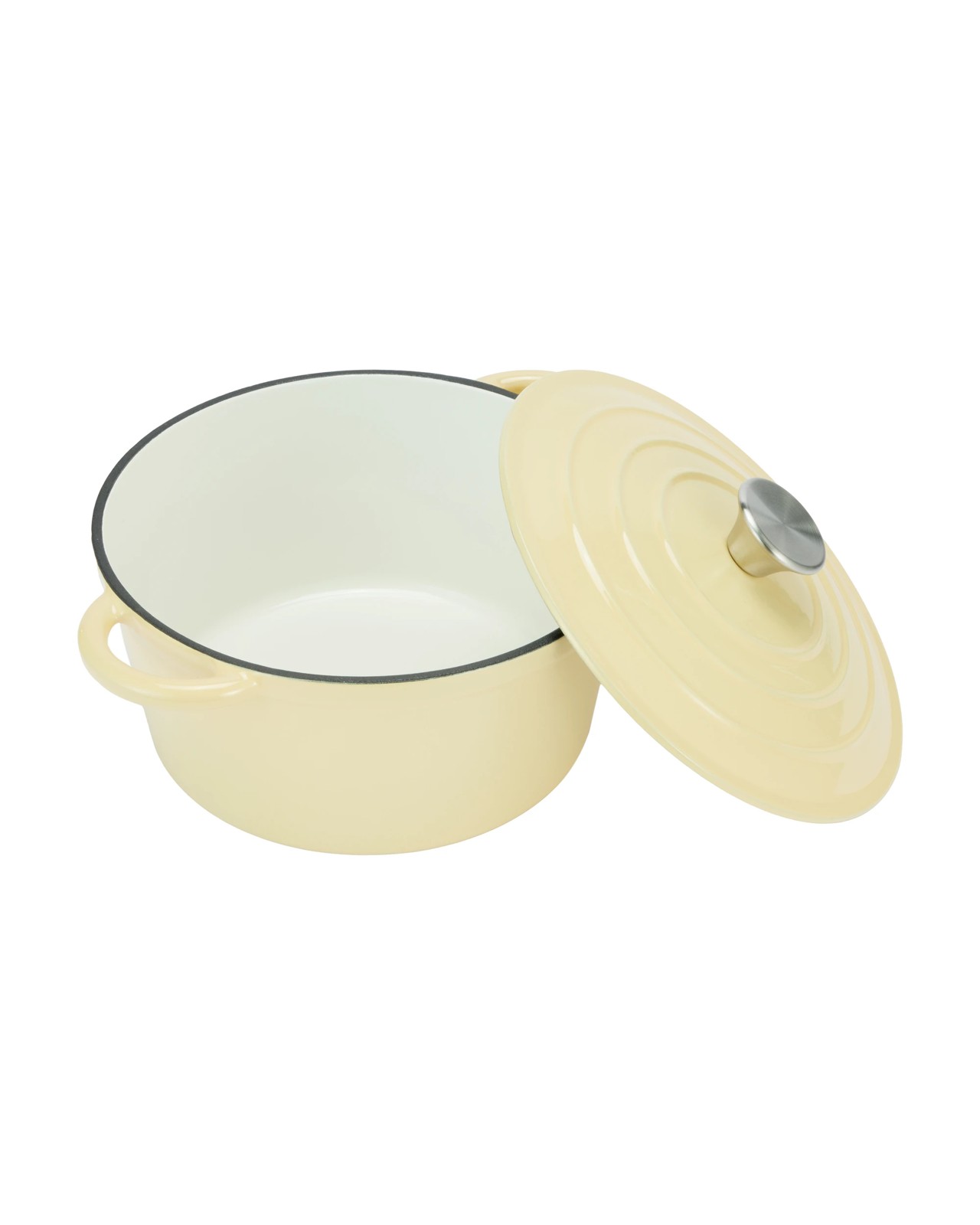 Anko 4L Cast Iron Casserole - Butter 2 of 6
