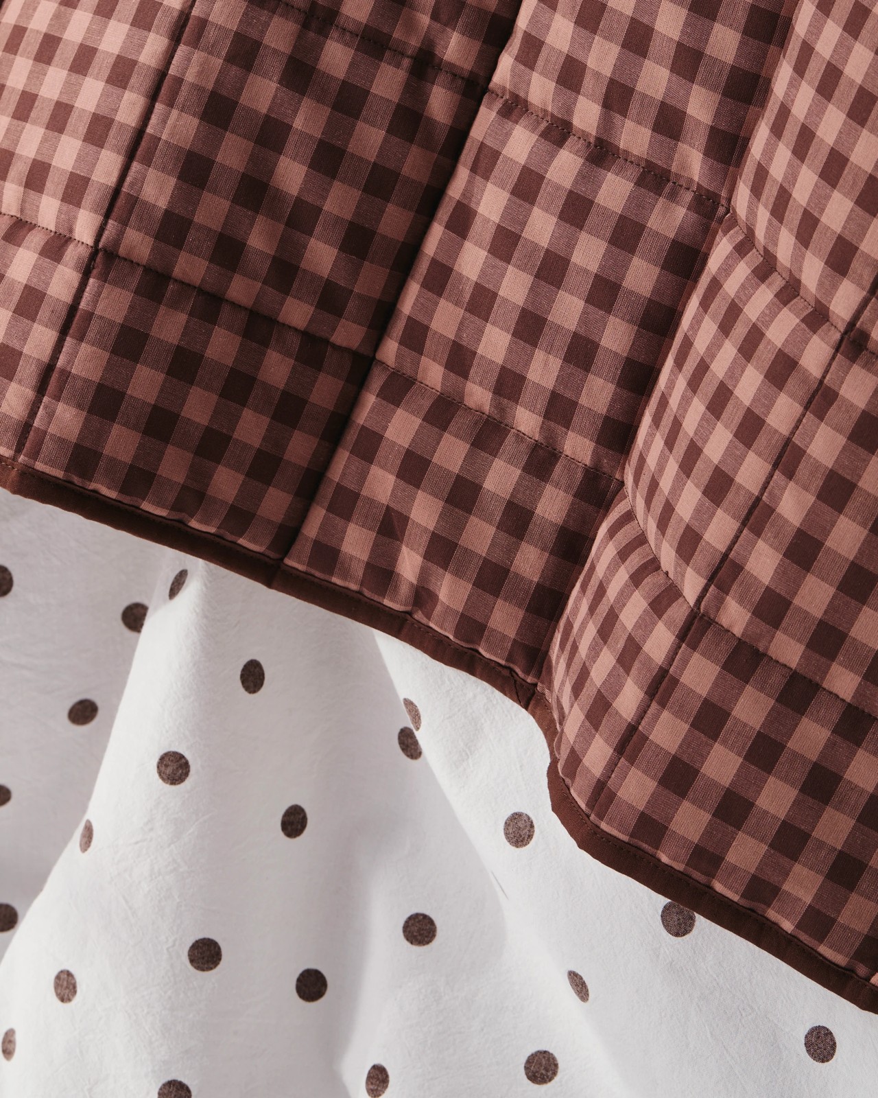 Hudson Gingham Cotton Coverlet Set 5 of 6