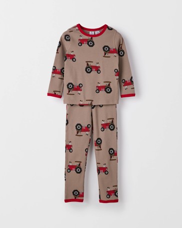 Australian Cotton Younger Boys Waffle Pyjama Set