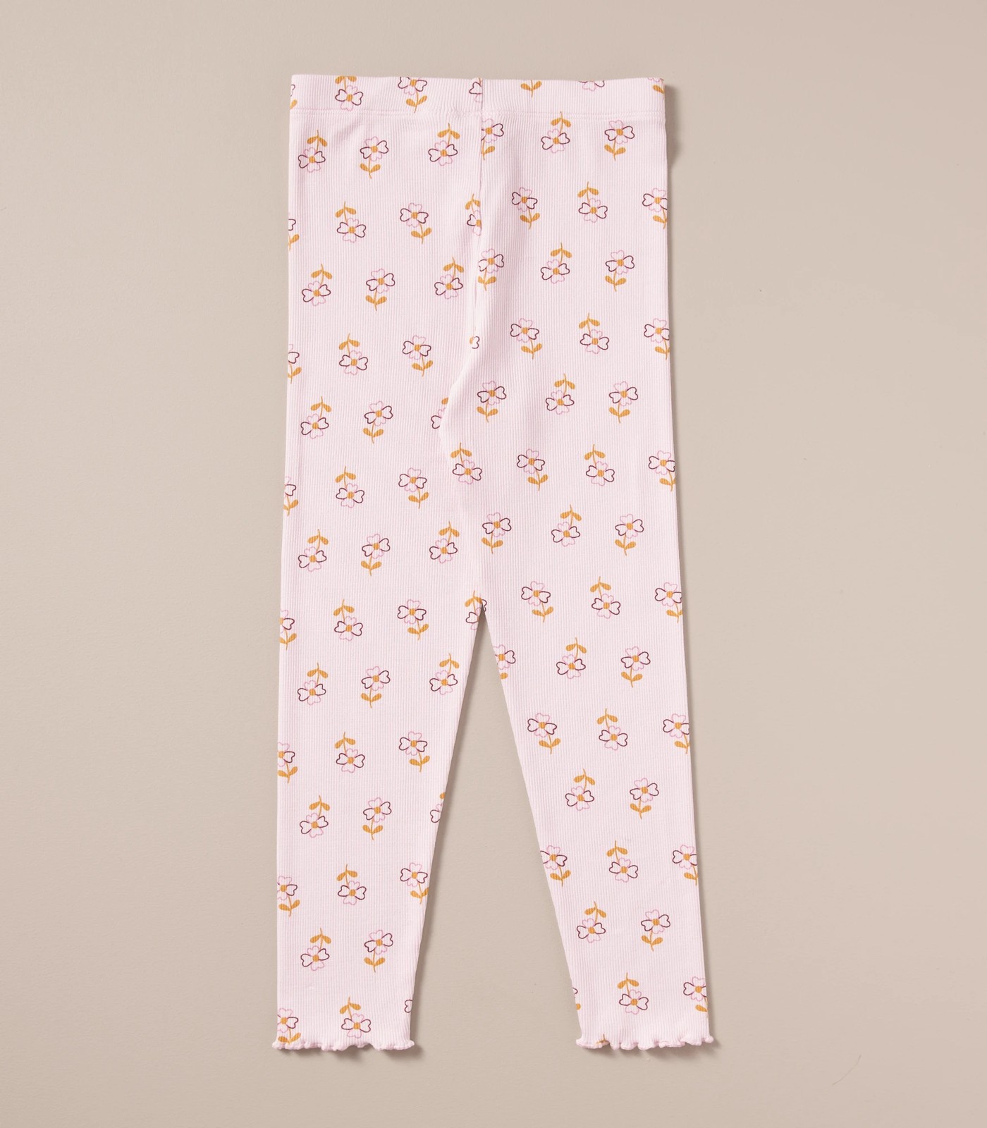 Organic Cotton Floral Rib Pyjama Set 2 of 5