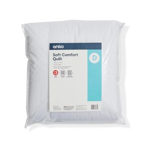 High Warmth Soft Comfort Quilt, Double Bed - Anko