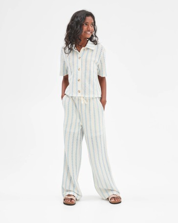 Textured Knit Pants
