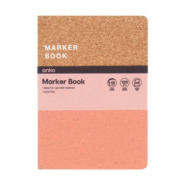 A5 Marker Book  Coral - Anko