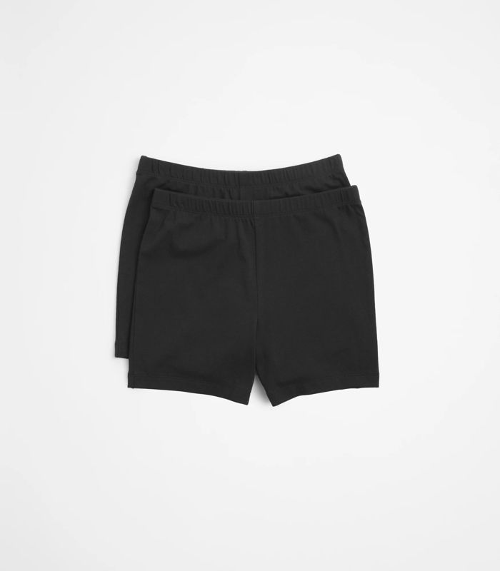 Bike Shorts Short Length 2 Pack Black Target Australia