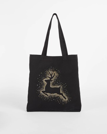 Christmas Canvas Shopper Tote Bag
