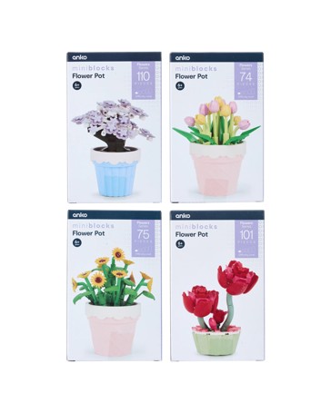 Mini Blocks Flower Series: Flower Pot - Assorted