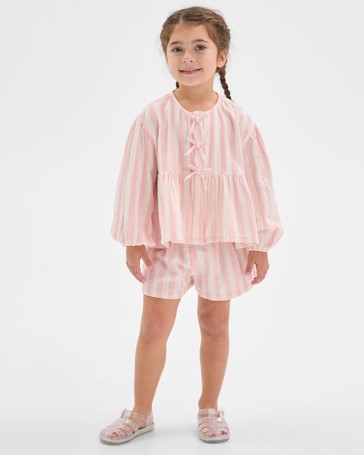 Woven Top and Shorts 2 Piece Set