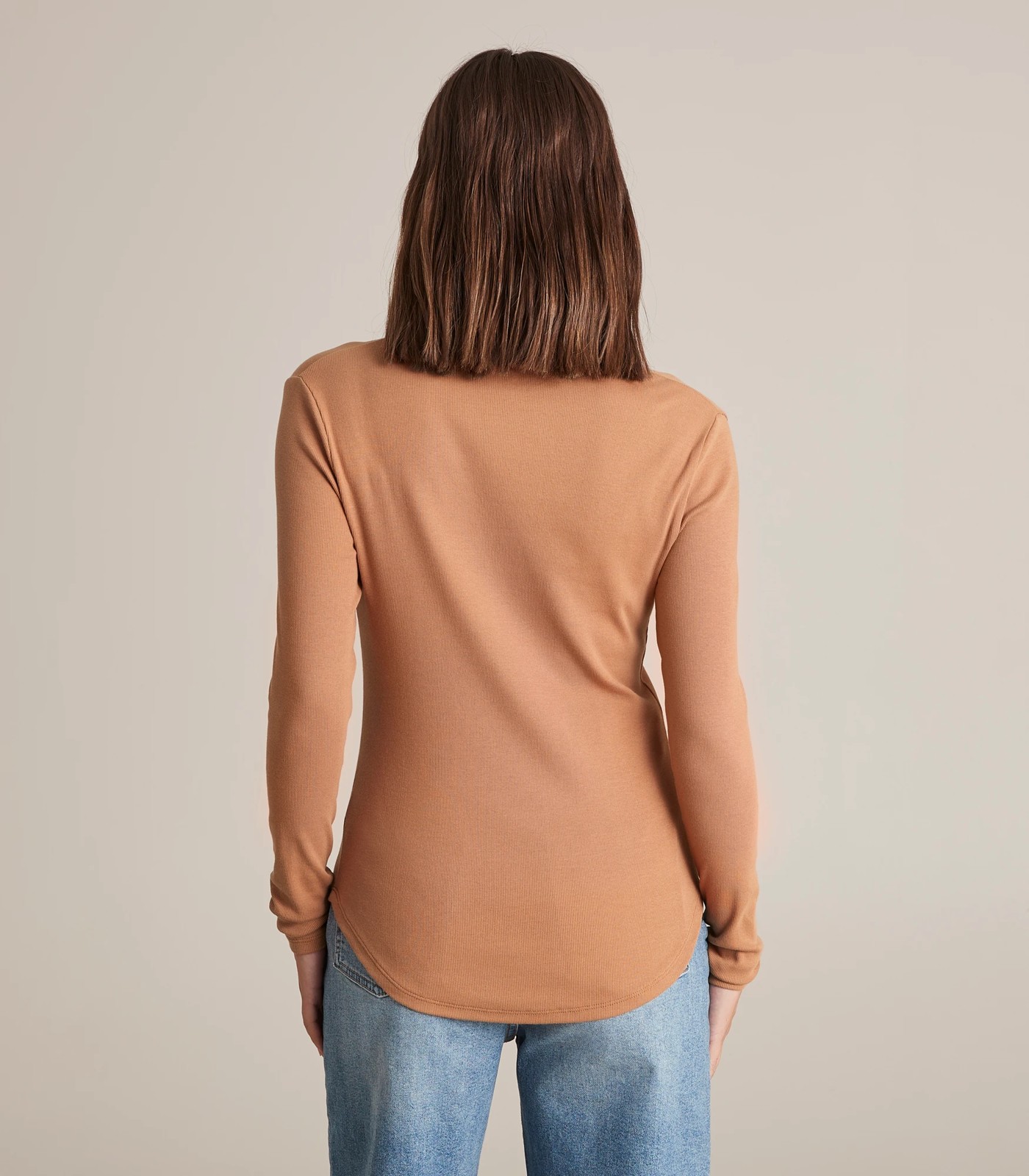 Organic Cotton Rib Henley Top 3 of 5