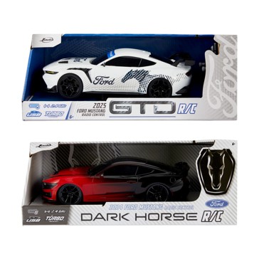 Jada 2024 Ford Mustang Radio Control Dark Horse 2.4 GHz Scale Car
