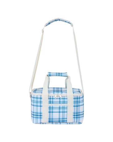 Anko Blue Plaid Large Insulated Lunch Bag