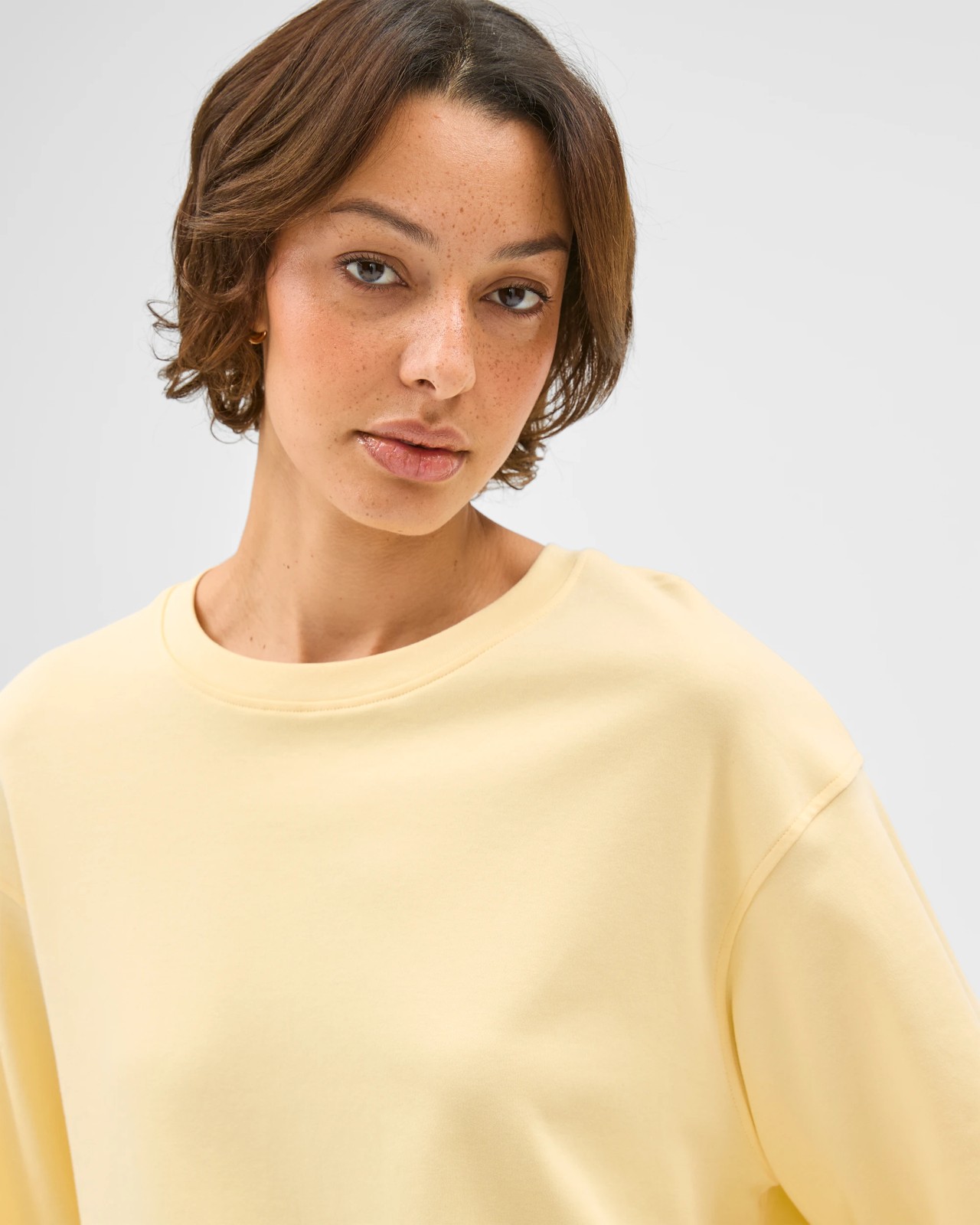 Australian Cotton Heavyweight Boxy T-Shirt - Whipped Butter 5 of 5