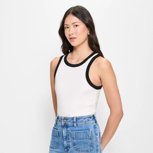 Australian Cotton Racer Front Tank Top
