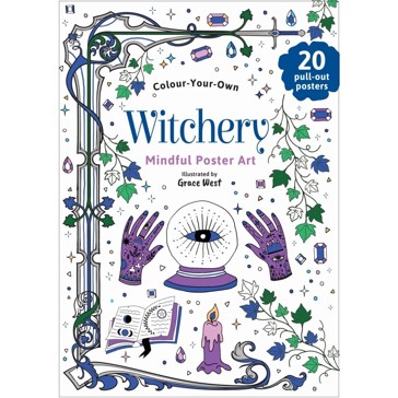 Colour-Your-Own Witchery Mindful Poster Art - Book