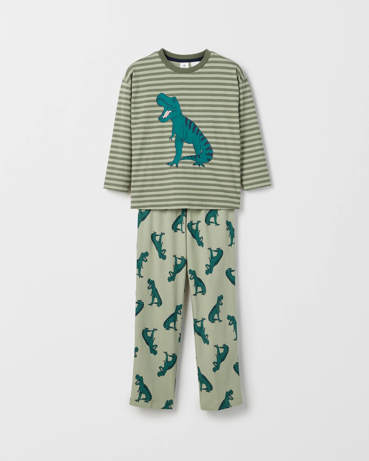 Australian Cotton Younger Boys Oversized Lounge Knit Pyjama Set - Dinosaur 5 of 5
