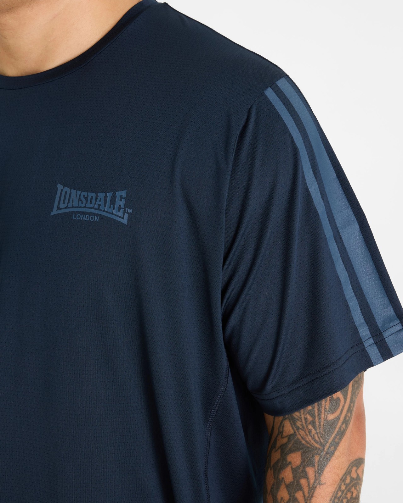Lonsdale London Plus Size Active T-Shirt - Navy 3 of 5