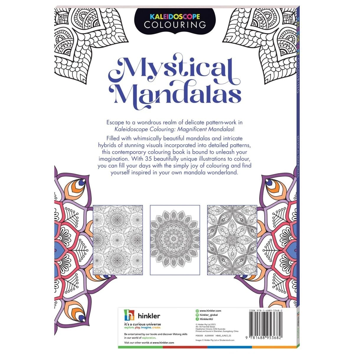 Kaleidoscope Colouring Magical Mandalas Colouring Book Target Australia