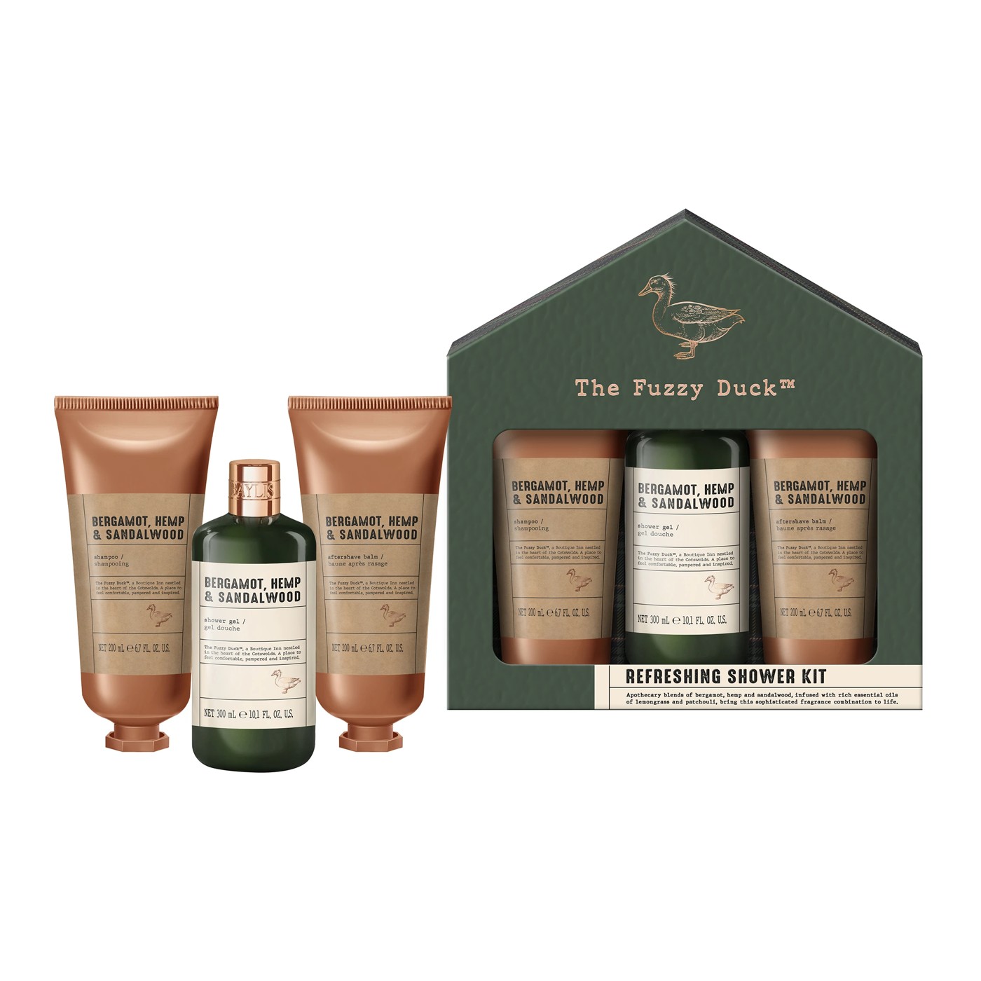 Baylis & Harding The Fuzzy Duck Refreshing Shower Kit Gift Set - Bergamot, Hemp and Sandalwood 3 of 4