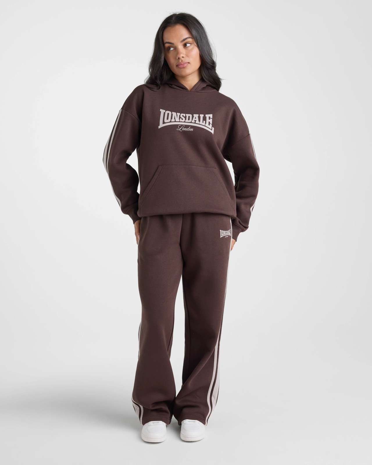Lonsdale London Straight Leg Trackpants - Chocolate 5 of 5