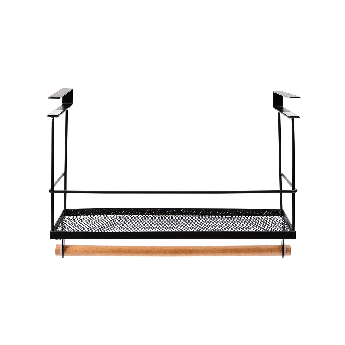 Undershelf Basket With Rail, Wire and Wood - Anko | Target Australia