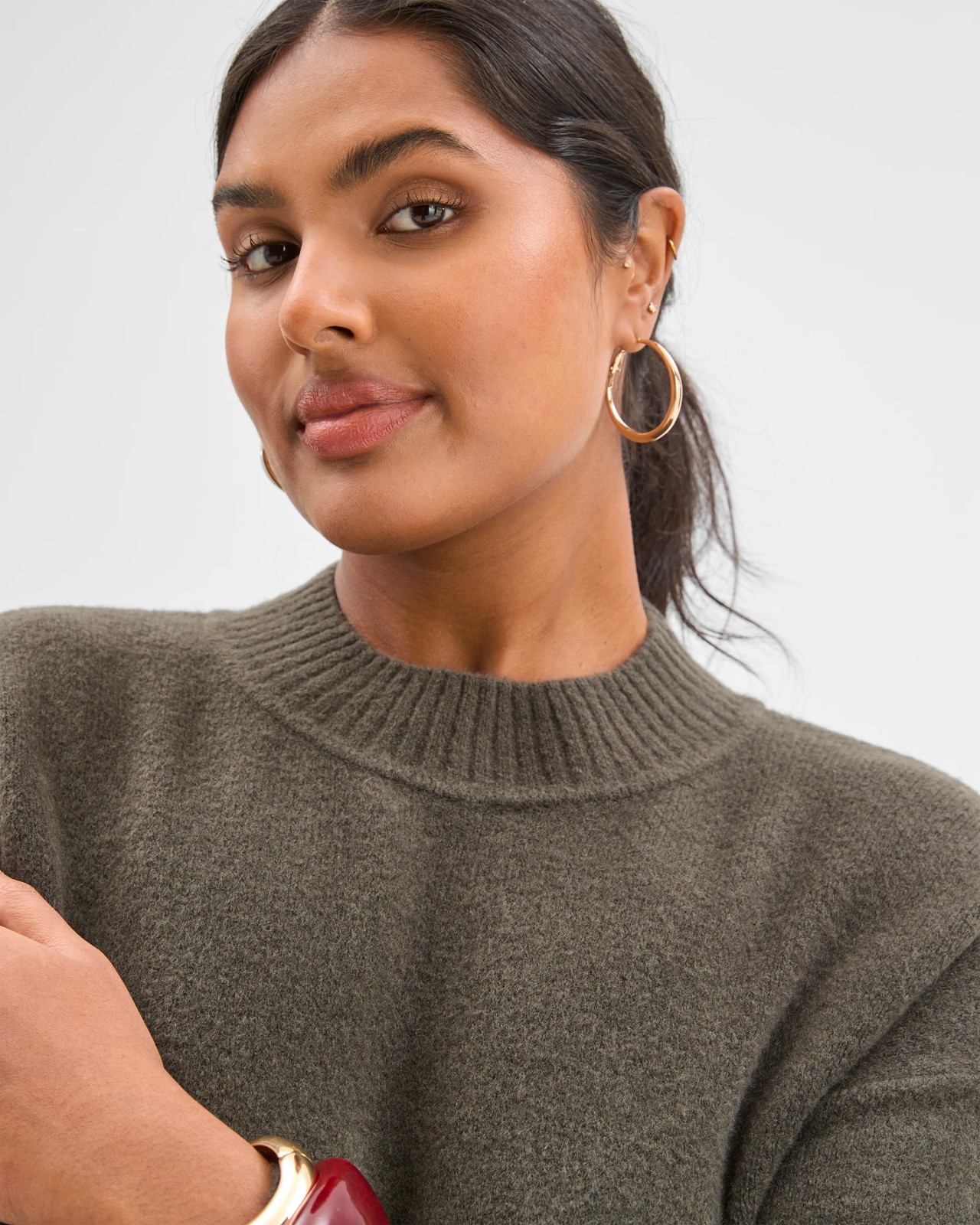 Plus Size Super Soft Jumper - Oregano 4 of 5