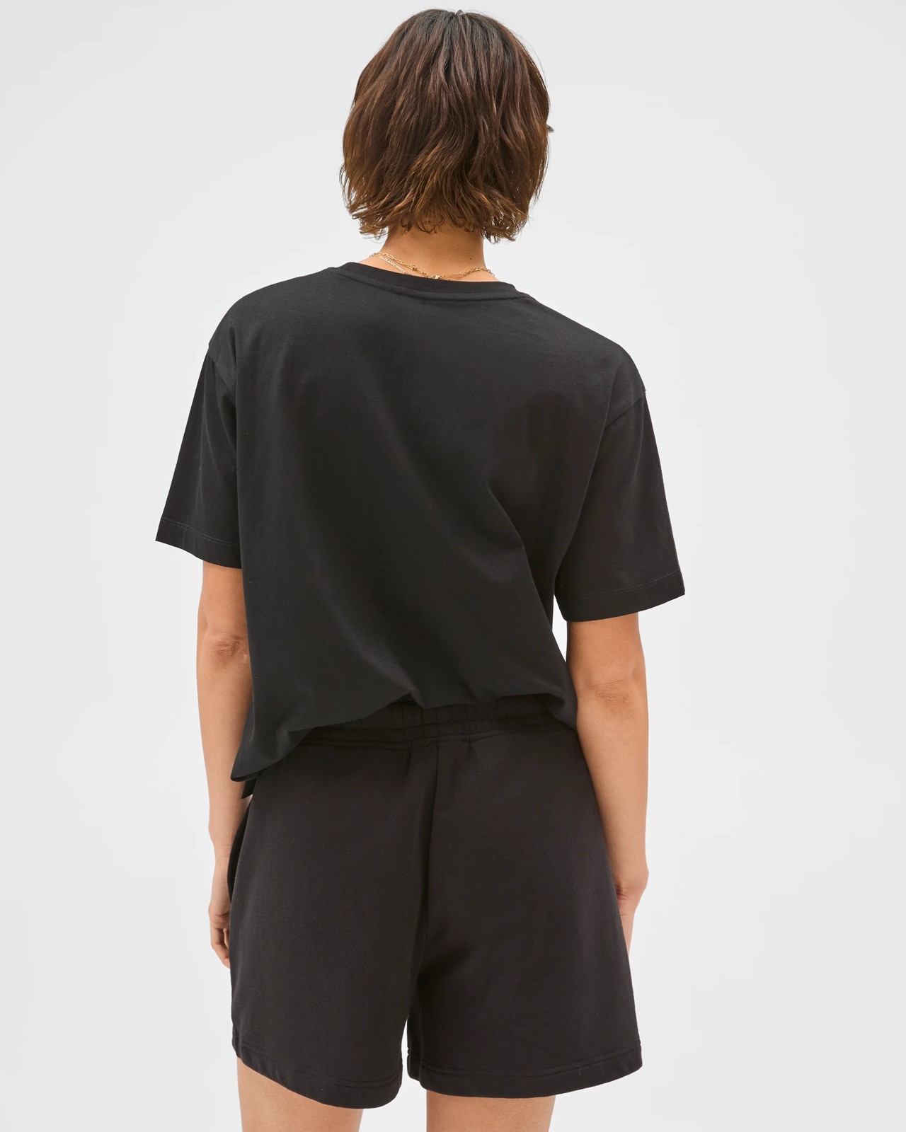 Australian Cotton Jersey Pull On Shorts - Black 6 of 6