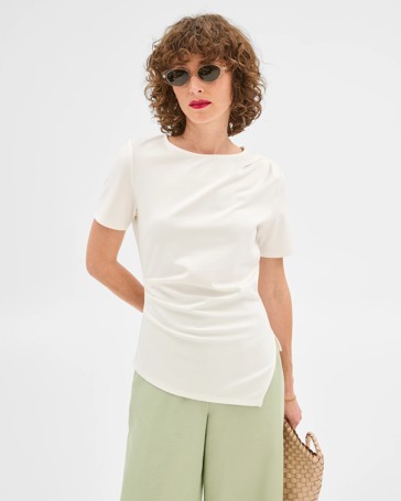 Gathered Ponte Top - Preview