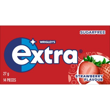 Wrigley's Extra Strawberry Chewing Gum - 14 Pieces
