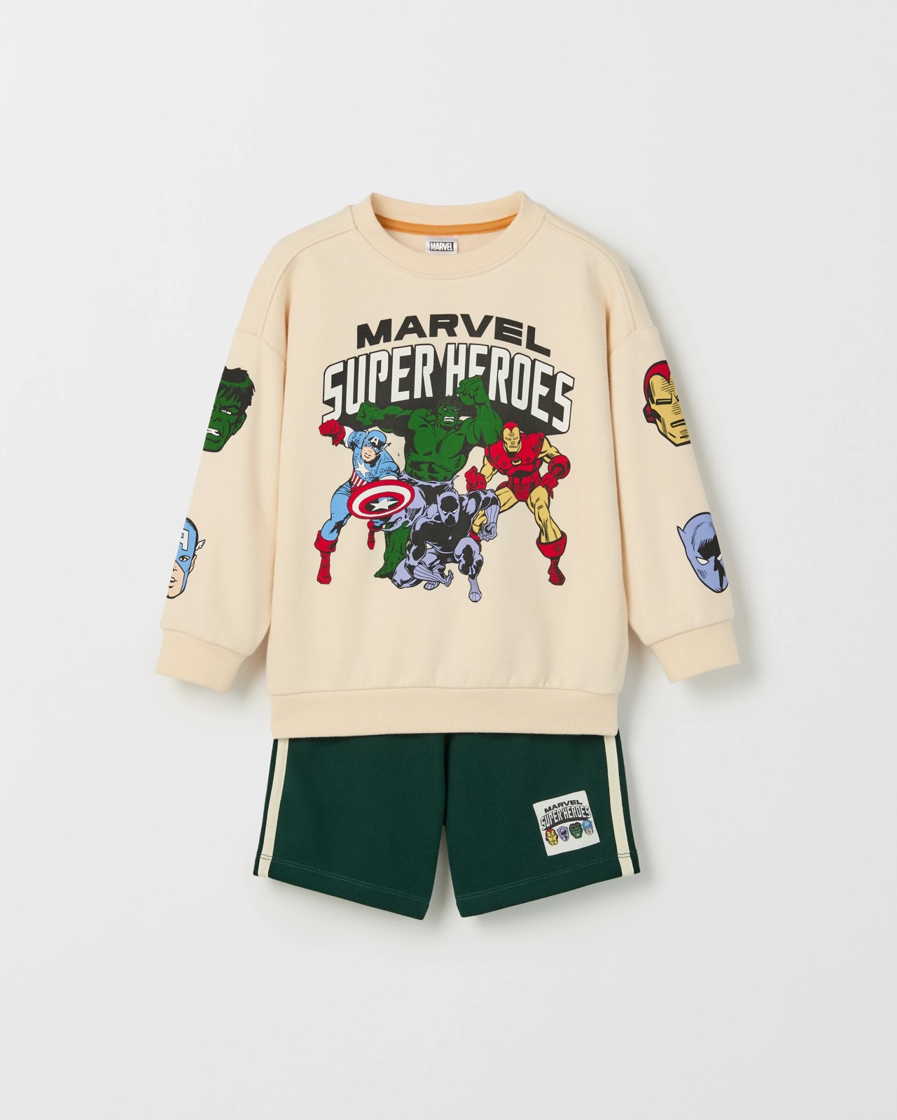 Marvel Australian Cotton Blend Jumper and Shorts Set 5 of 6