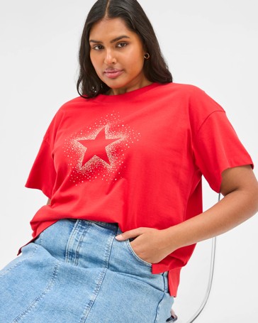 Plus Size Australian Cotton Christmas T-Shirt